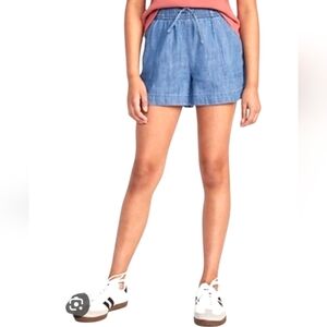 GAP chambray shorts with front & back pockets size XS